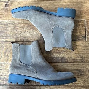 SAM Edelman Jaclyn Chelsea Boots Lug Sole Waterproof Suede Size 9